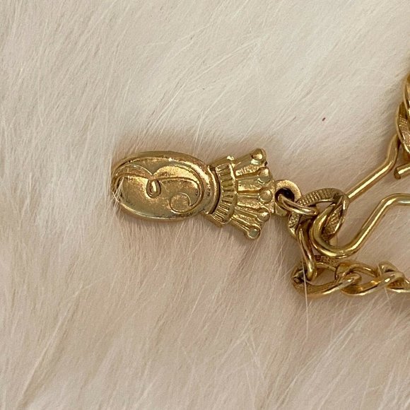 VINtage Emmons Chain Link Necklace Gold Tone Metal Signed Dainty 6079 - Picture 3 of 10